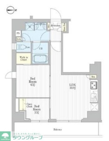 REFRAME 5 Iriyaの物件間取画像